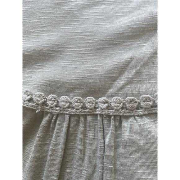 2 Democracy Embroidered Embellished Blouses Roll-Tab Sleeve Boho SMALL - Picture 9 of 12